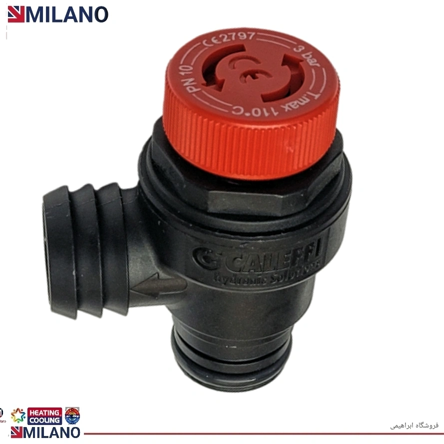 شیر سه بار خاری پلمیری CALEFFI کد 8589 A