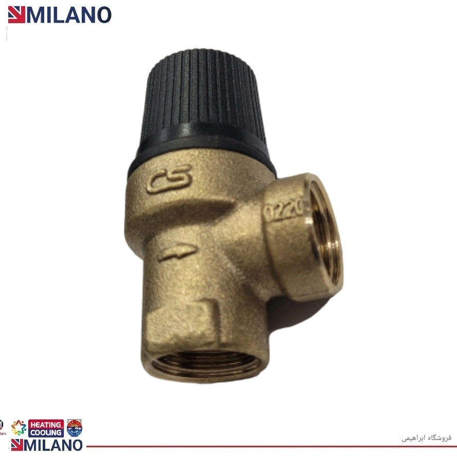 شیر سه بار رزوه داخل ترک CSCASE کد 0163 P