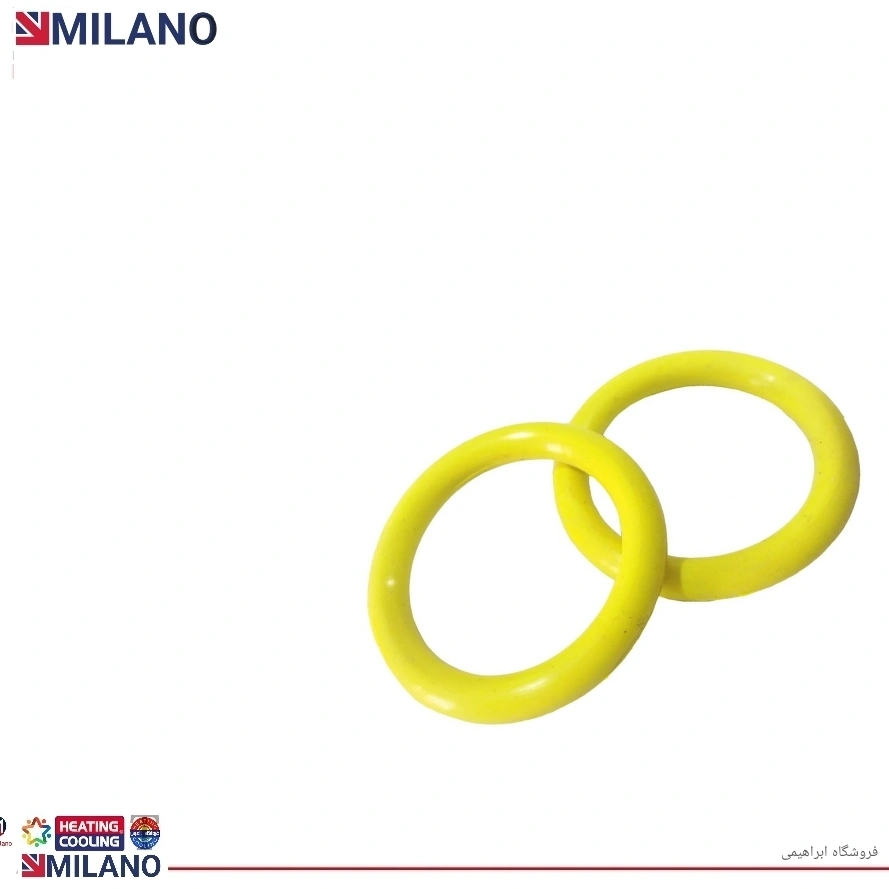 (25 عدد** واشر پکیج سیلیکونی مبدل صفحه ای M زرد  کد 3900 - O