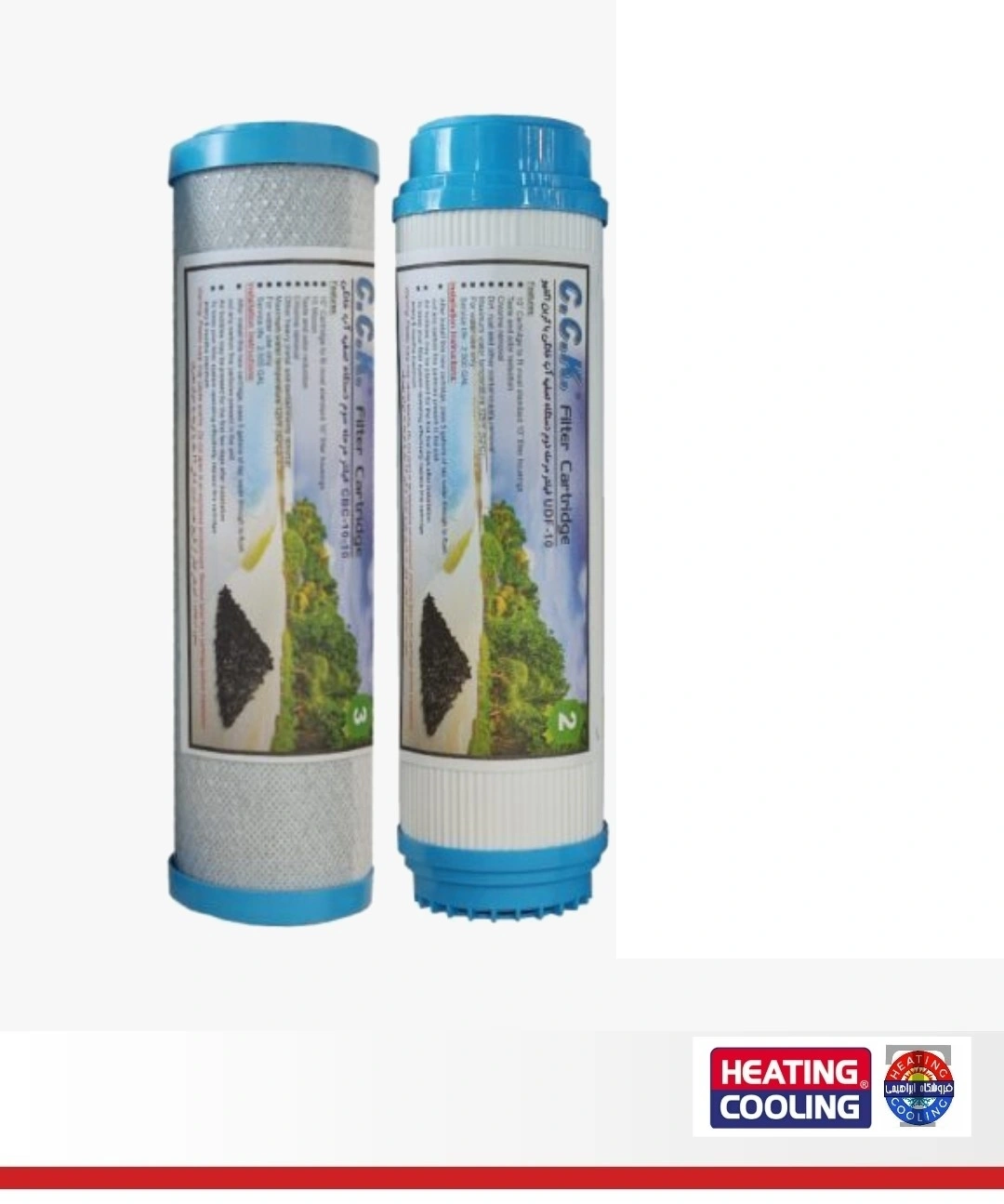 10 عدد//  فیلتر تصفیه آب خانگی مرحله 2 و 3 جفت  کد 4432