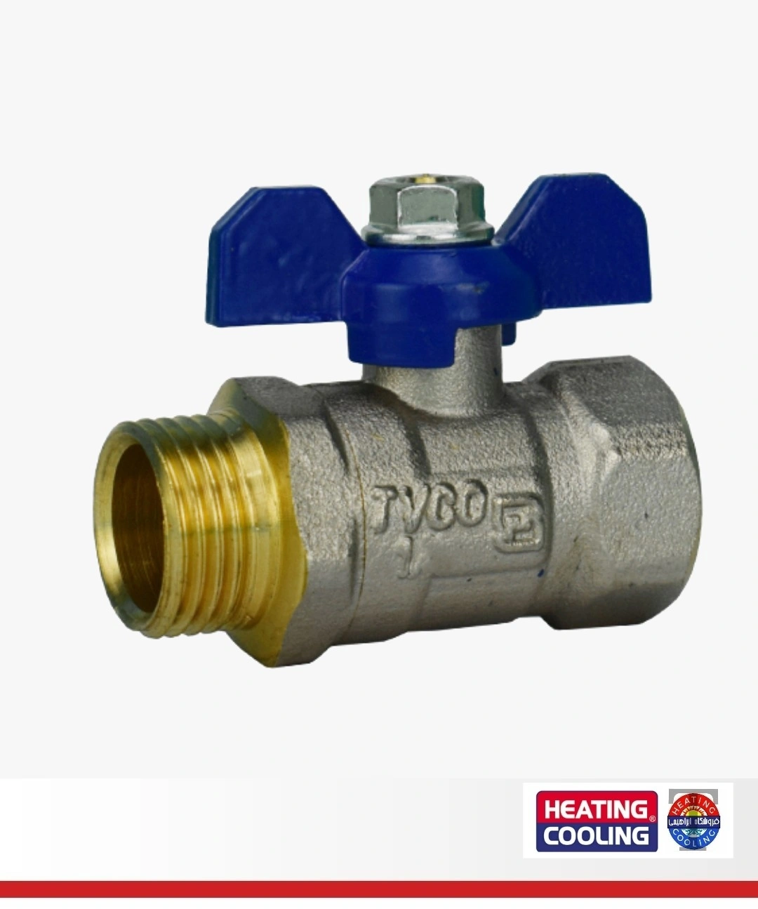 شیر پروانه ای 1/2 TVCO½ کد 3412 ( J )