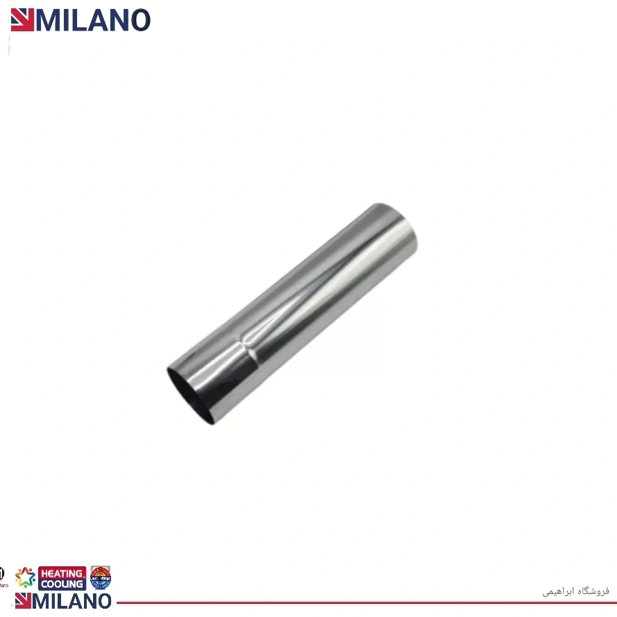 10 عدد//  لوله دودکش استیل 25 سانت  (L) 2525 ..