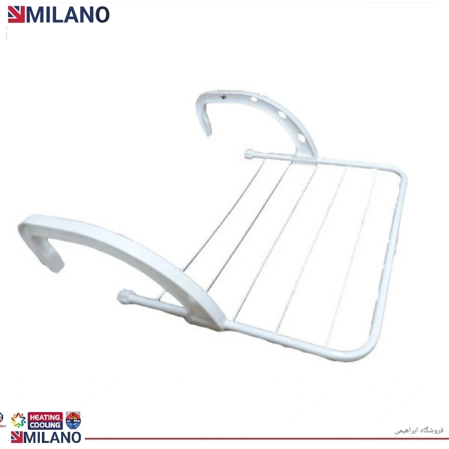 رخت آویز رادیاتور سفید پک یک عددی9411