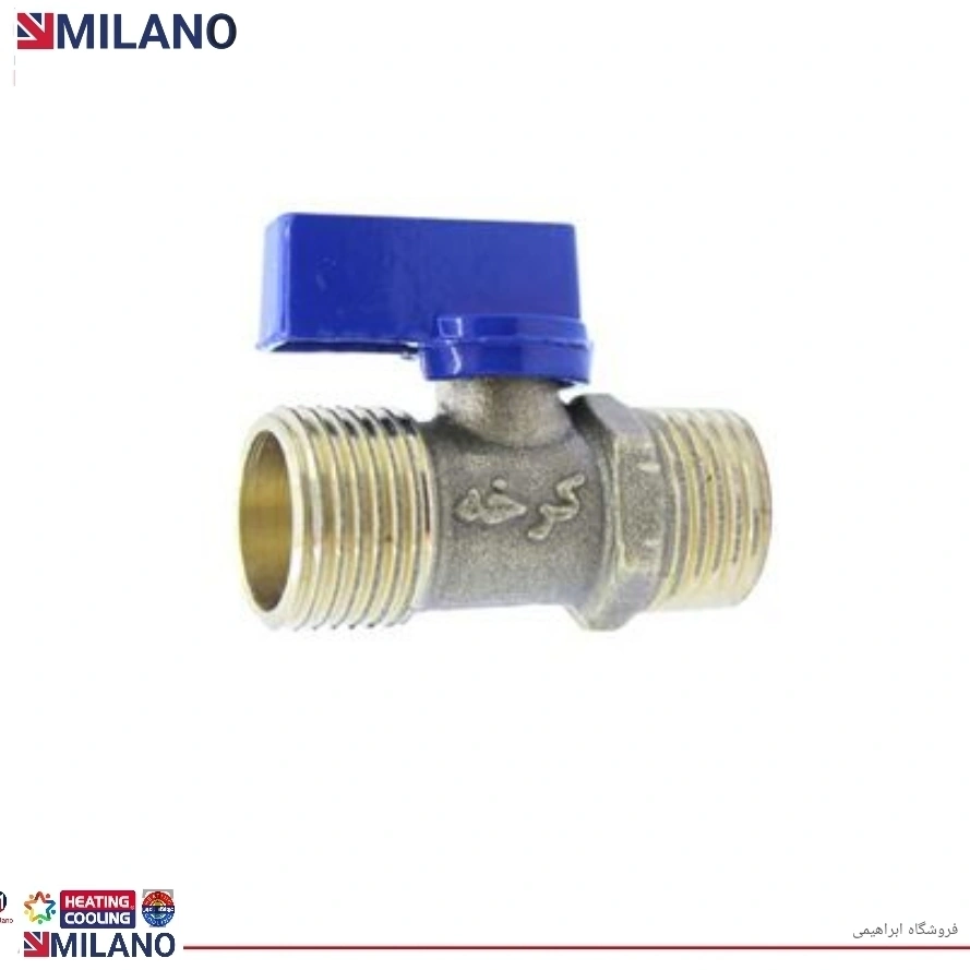 (10عدد ) شیر آبسرد آبگرمکن دیواری برنجی ½   9578 - - M