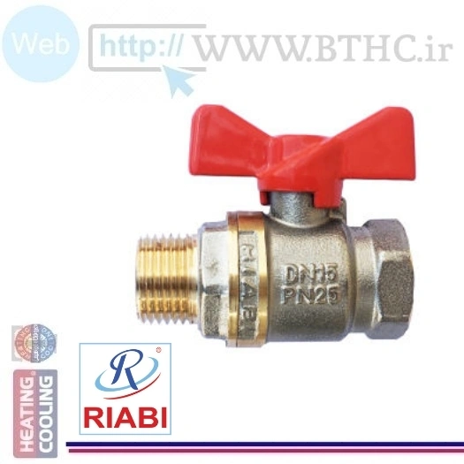 شیر پروانه ای پکیج 3/4   1243 RYABI