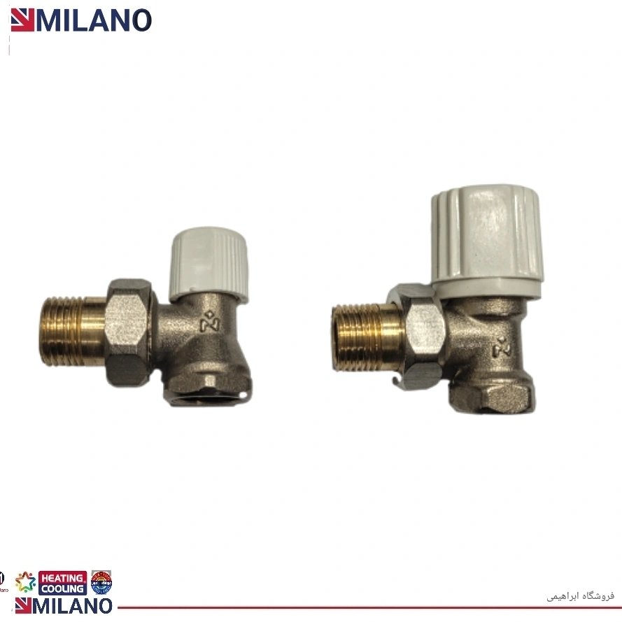 (10 عدد )  شیر زانو 2RM-MILANO کد 8708