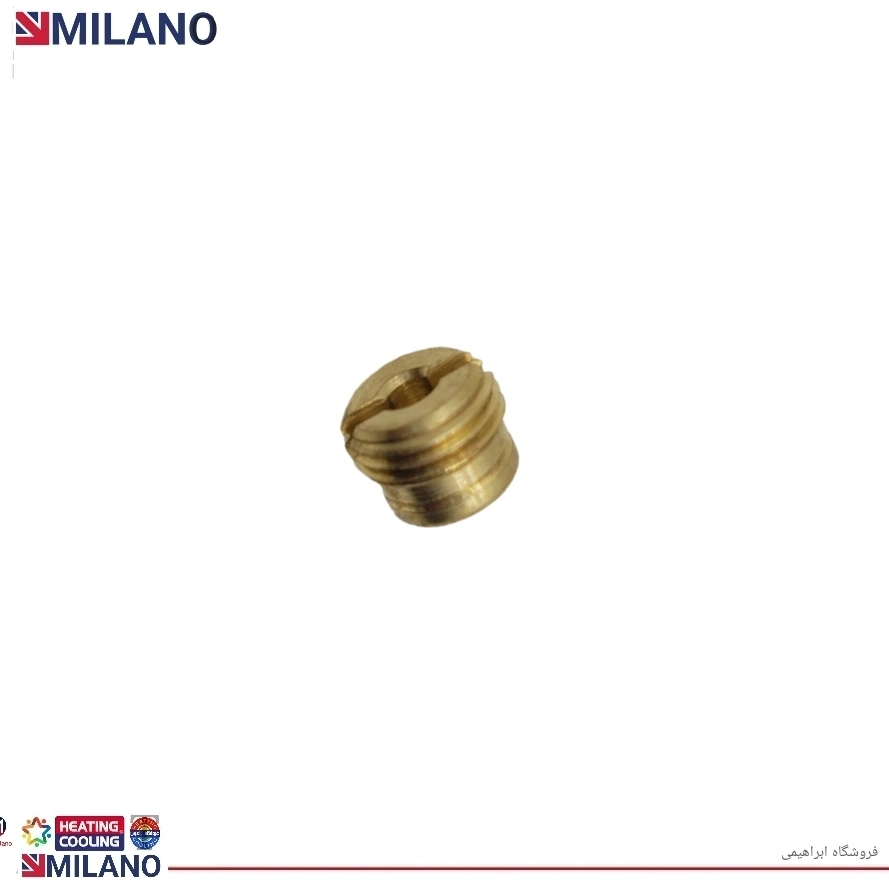 بوش برنجی چپ گرد آبگرمکن بوتان کد 3934  T