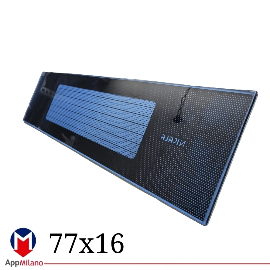 شیشه بخاری نیک کالا  77x16 size