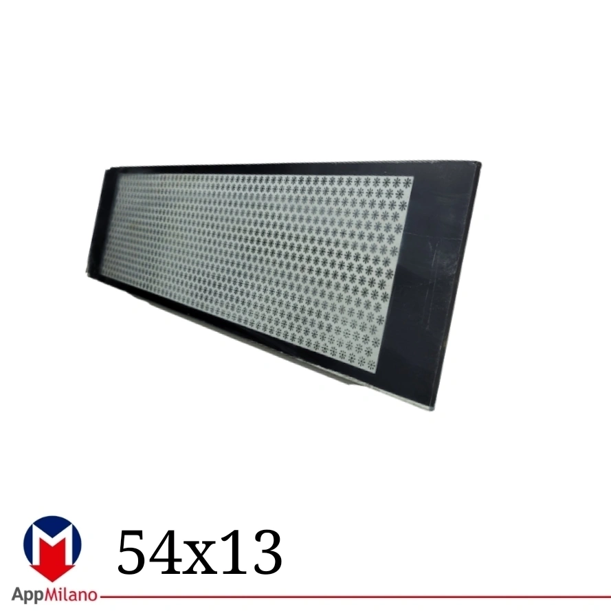 شیشه بخاری size 54x13  ..