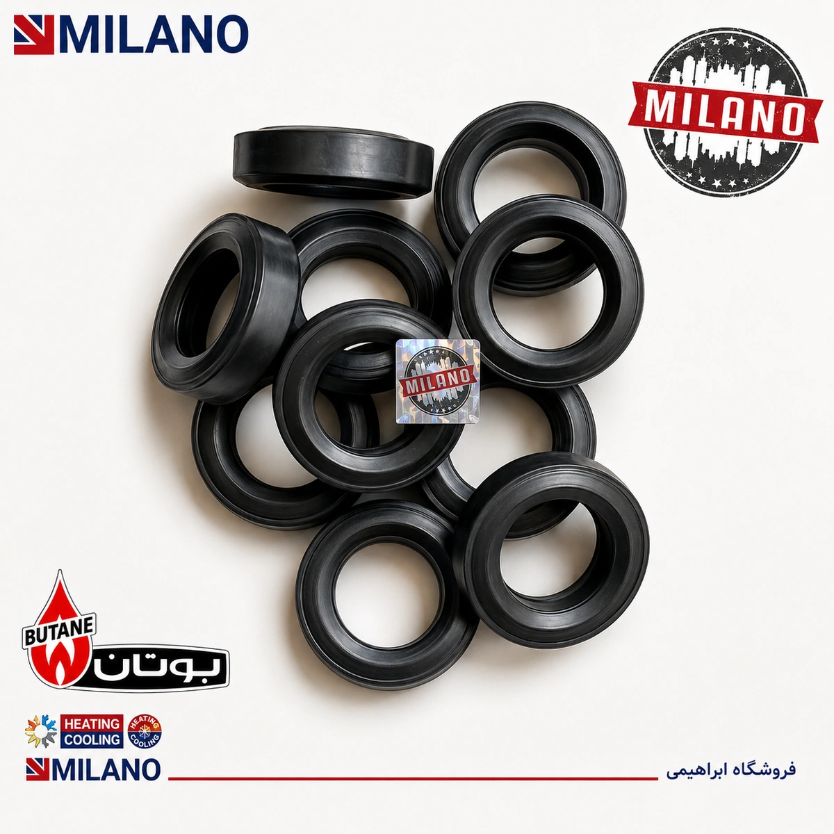 (10 عدد ) واشر مبدل صفحه ای بی تا  کد 6824  P. .