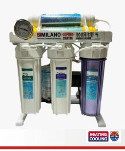 دستگاه تصفیه آب milano  تانک لایف 4407 شیر اهرمی 4405  ممبران 100dow  کد 0101