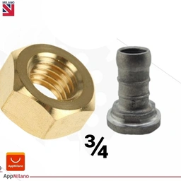 (10عدد ) مهره الیو برنجی 3/4(کد 1034 ) و الیو شوفاژی  3/4 کد 4018 - R