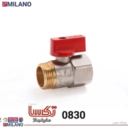 شیر ربع گرد تکسا مینی 3/4 کد 0830