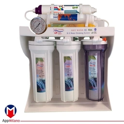 دستگاه تصفیه آب سافت واتر تانگ 4_شیر اهرمی ممبران 13 تیپ A کد 8819