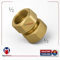 (10 عدد ) مهره هرز گرد 1/2 برنجی فلو سوئیچ کد 5223 P . .